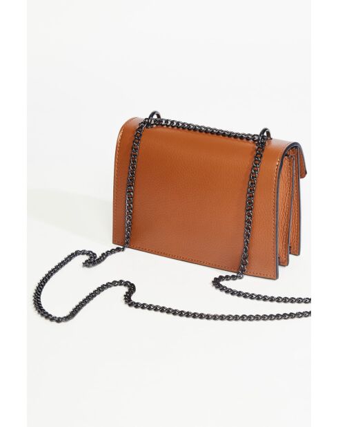 Maegan Schultertasche aus Kamelleder - 20,5x14x7 cm