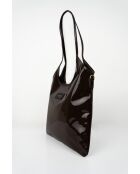 Sac porte épaule en Cuir neven marron - 32x30x1 cm