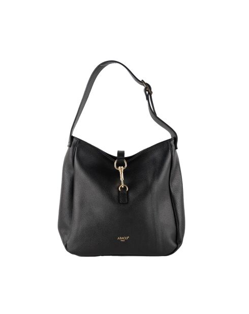 Bandolera Lexid de piel negra - 28x28x11 cm