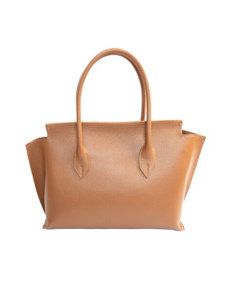 Irena Schultertasche aus Kamelleder - 40x25x9 cm