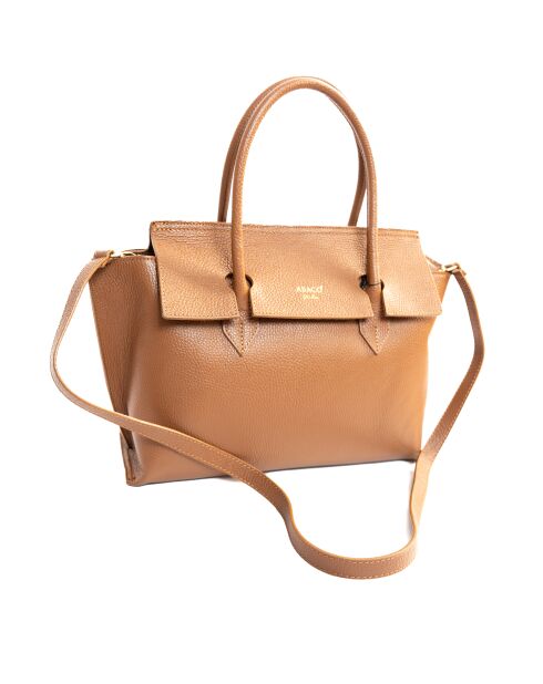 Irena Schultertasche aus Kamelleder - 40x25x9 cm