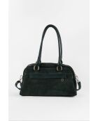 Drew groene fluwelen leren schoudertas - 28x19x9 cm