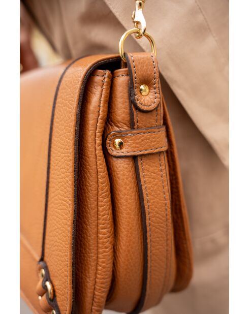 Schultertasche Seren aus Kamelleder - 23,5x10x16 cm