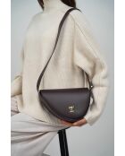 Sac bandoulière en Cuir raily bordeaux - 23x7x8 cm