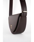 Sac bandoulière en Cuir raily bordeaux - 23x7x8 cm