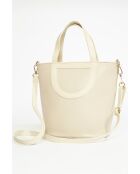 Saia Lederhandtasche Helltaupe/Beige - 25x30x15 cm