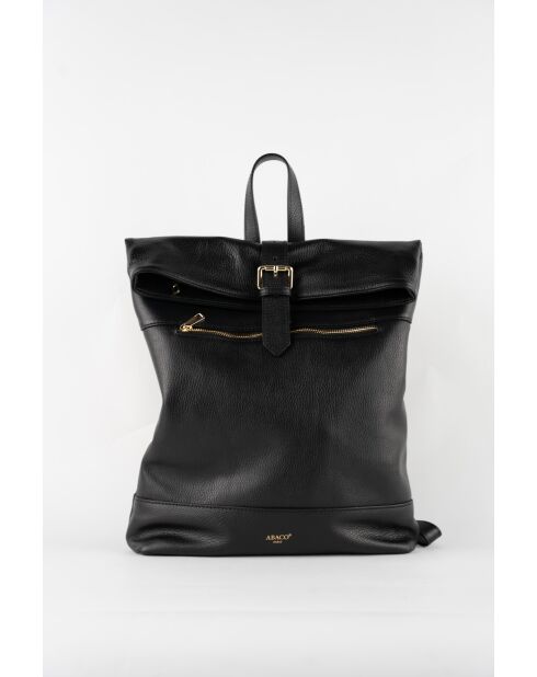 Black Nash leren rugzak - 39x35x9 cm