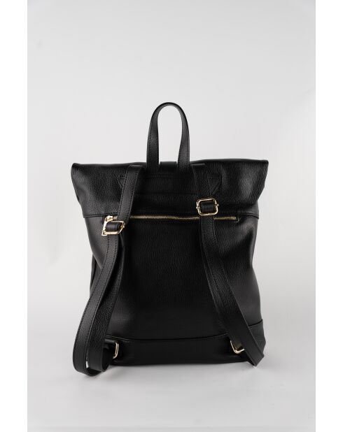 Black Nash leren rugzak - 39x35x9 cm