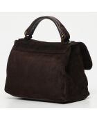 Louis Moka Schultertasche aus Samt - 28x20x9 cm