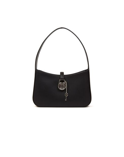 Borsa a tracolla Lyra piccola in pelle nera-23x14x5 cm