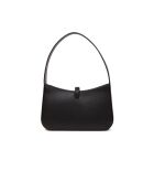 Borsa a tracolla Lyra piccola in pelle nera-23x14x5 cm