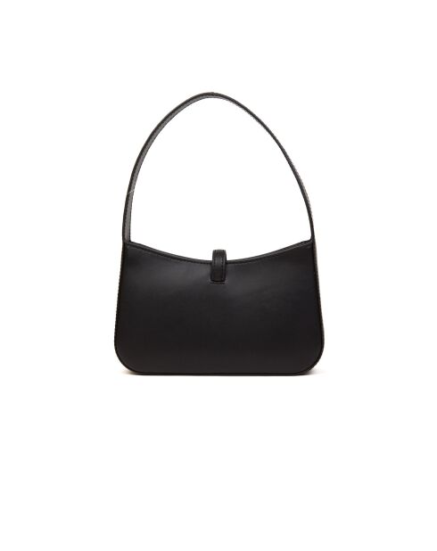 Borsa a tracolla Lyra piccola in pelle nera-23x14x5 cm