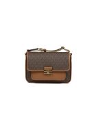 Bradshaw middelgrote bruine schoudertas-24x16x8 cm