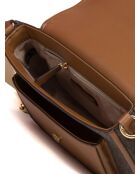 Bradshaw middelgrote bruine schoudertas-24x16x8 cm