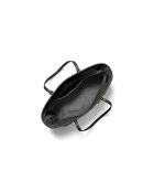 Jet Set Travel Große Tragetasche aus Leder, 43 x 29 x 16 cm, Schwarz