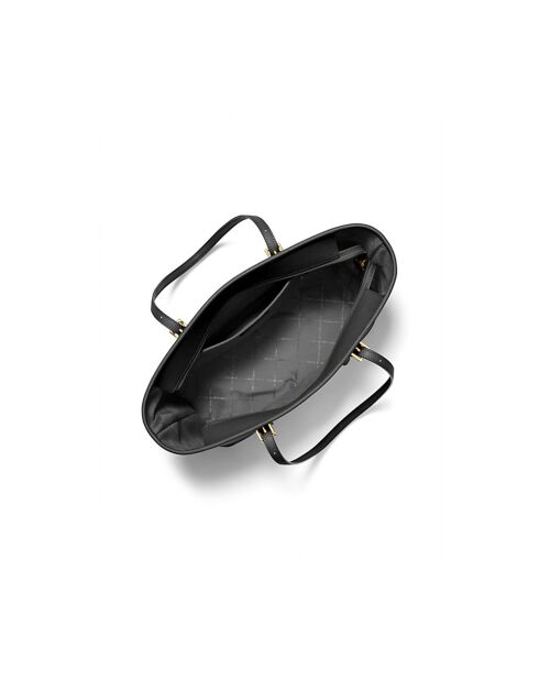 Bolsa grande de piel negra Jet Set Travel, 43 x 29 x 16 cm
