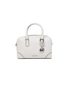 Thompson Mittelgroße Lederhandtasche Optical White-27,9 x 18,4 x 8,9 cm