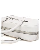 Thompson Mittelgroße Lederhandtasche Optical White-27,9 x 18,4 x 8,9 cm