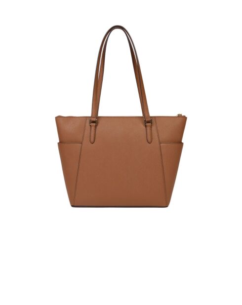 Charlotte Große braune Ledertragetasche, 38 x 25,5 x 12 cm