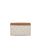 Portafoglio Lyra extra piccolo vaniglia/marrone -12x8x4 cm