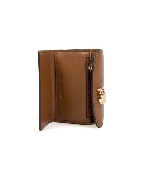 Portafoglio Lyra extra piccolo vaniglia/marrone -12x8x4 cm