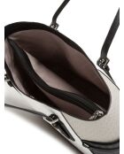 Bolsa de mano Voyager grande East West, óptica, blanca, 38 x 28 x 16 cm