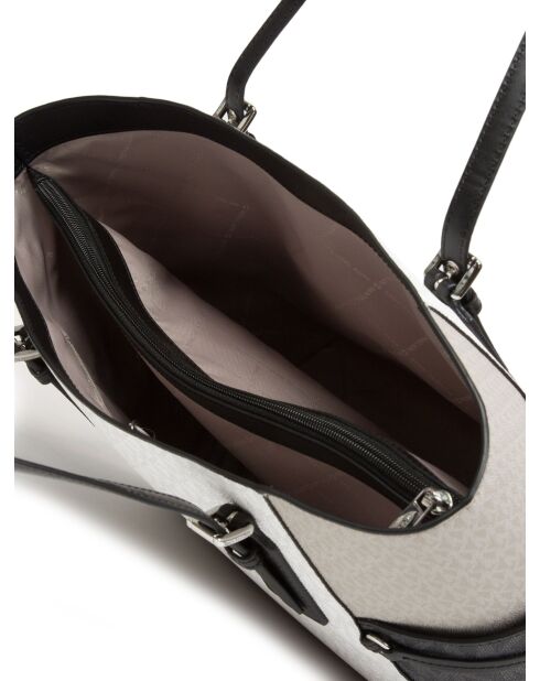 Bolsa de mano Voyager grande East West, óptica, blanca, 38 x 28 x 16 cm