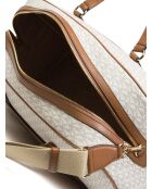 Extra große Reisetasche für das Wochenende in Vanillefarben, 48 x 29 x 21,5 cm