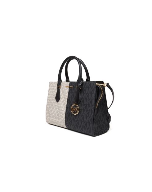 Sac à main Sheila moyenne Noir/Crème -29x21x9 cm