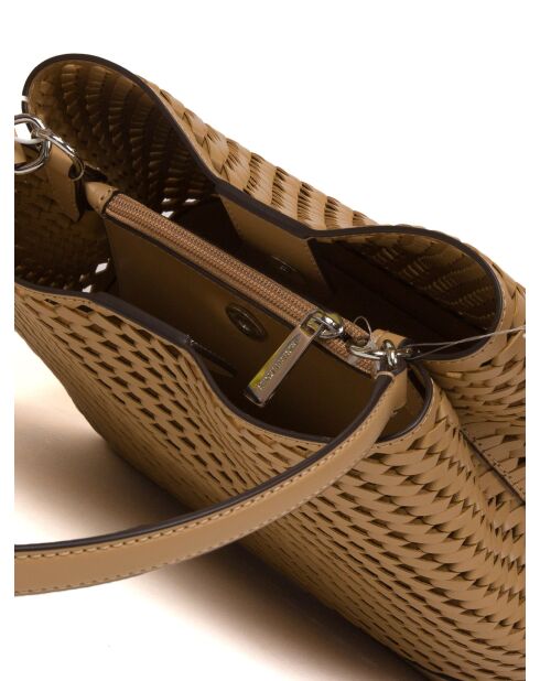 Pratt mittelgroße Schultertasche mit Erdnuss-28x23x12 cm