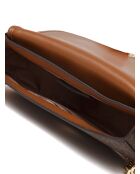 Sac bandoulière convertible Mila petit modèle Brun-22x12x5 cm