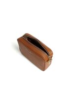 Mittelgroße Schultertasche Jet Set aus Leder in Braun - 21x14x6 cm