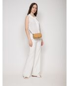 Umhängetasche Mila aus Leder, kleines Erdnussmodell, 22x14x6 cm