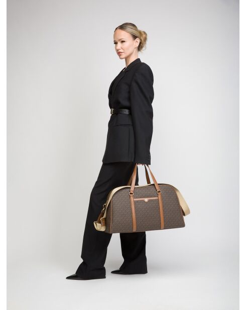 Borsa da viaggio extra large per il weekend marrone-48x29x21,5 cm