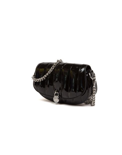 Sac bandoulière convertible Mila petit modèle Noir-22x14x6 cm