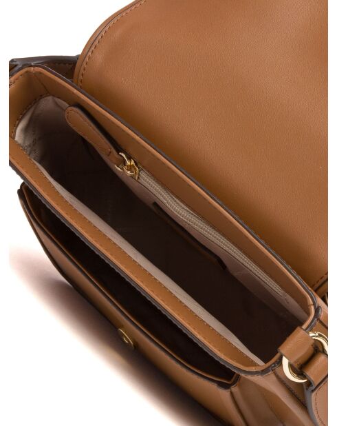 Bradshaw middelgrote bruine leren schoudertas-24x16x8 cm