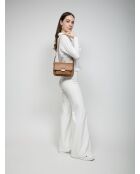 Bradshaw Mittelbraune Umhängetasche aus Leder, 24 x 16 x 8 cm