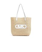 Eliza extra große natürliche Tragetasche, 45,5 x 38 x 14 cm