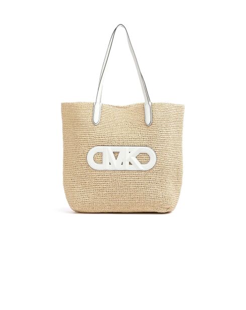 Bolsa Eliza extragrande natural, 45,5 x 38 x 14 cm