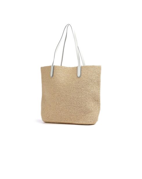 Bolsa Eliza extragrande natural, 45,5 x 38 x 14 cm