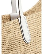 Eliza extra große natürliche Tragetasche, 45,5 x 38 x 14 cm