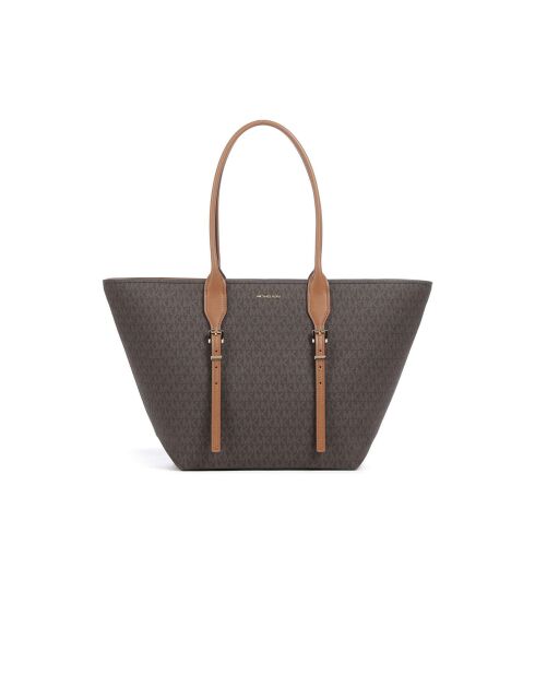 Bolso Moore con hebilla grande marrón-50x30x15 cm