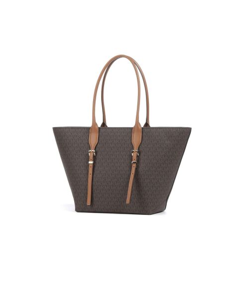 Bolso Moore con hebilla grande marrón-50x30x15 cm