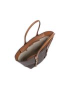 Bolso Moore con hebilla grande marrón-50x30x15 cm