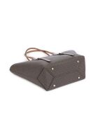 Bolso Moore con hebilla grande marrón-50x30x15 cm