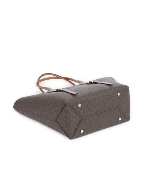 Bolso Moore con hebilla grande marrón-50x30x15 cm