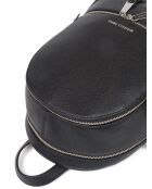 Zaino nero in pelle Rhea di medie dimensioni, 25,5x30x11,5 cm