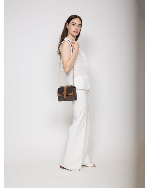 Sac bandoulière Greenwich Brun -20x16x7 cm