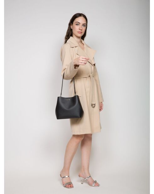 Bandolera mediana negra Pratt-28x22x14 cm