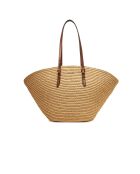 Bolsa Isa Large Fan Natural, 62 x 28 x 16 cm